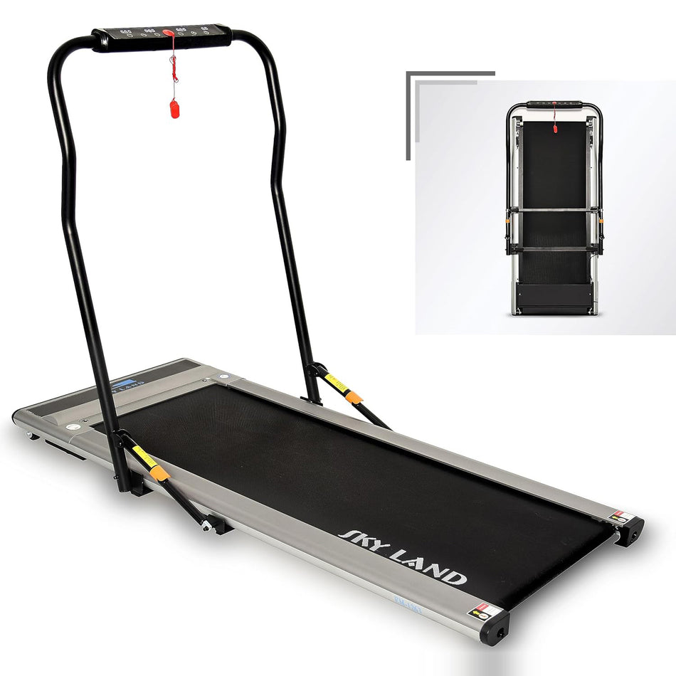 Treadmill Under Desk Walking Pad, Ultra thin 2.25HP Brushless Motor Treadmill EM-1263 For Home With 4" Display And FS App