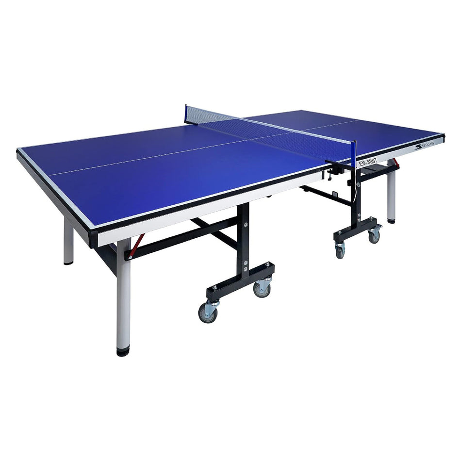 Tennis Table Foldable Professional Ping Pong For Unisex Adult EM-8007 Foldable Movable TT Table Blue