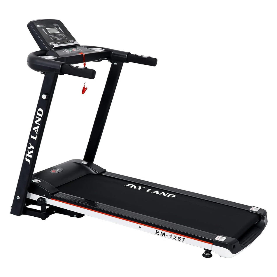 Home Use Treadmill 2HP - 4HP Peak Motor Compact Designed Treadmill, Foldable Treadmill Black