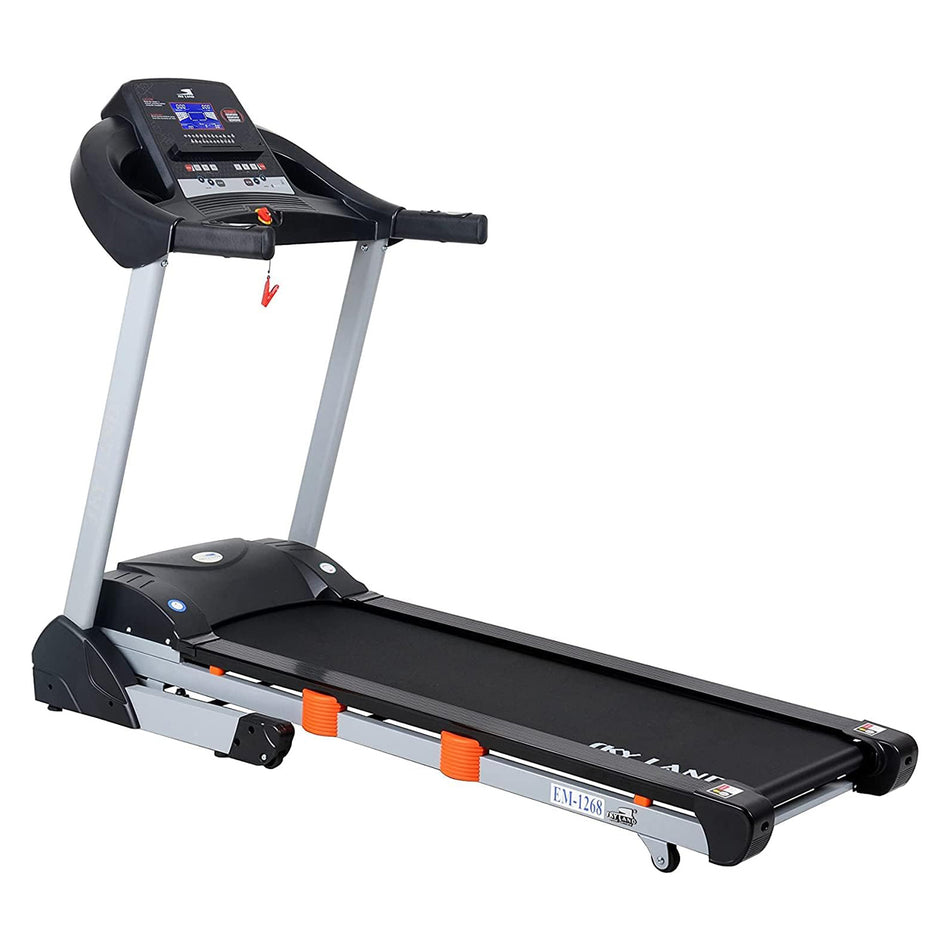 Home Use Treadmill EM-1268 6HP Peak Motor With Auto Incline And Bluetooth Speaker, Cardio Exercise For Home And Office