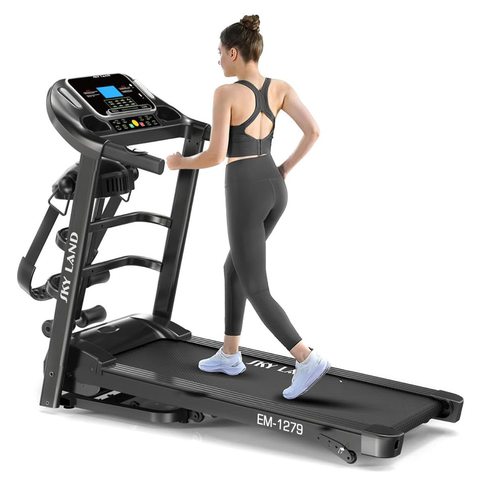 Home Use Treadmill EM-1279 Powerful Motor 4HP Peak with built-in massager