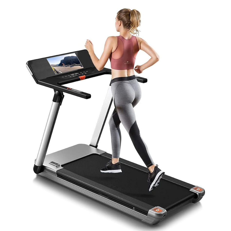 Treadmill Walking Pad EM-1286 Mini-Pro Folding with 4.0HP Motor, Shock-Absorbing for Home/Office Use