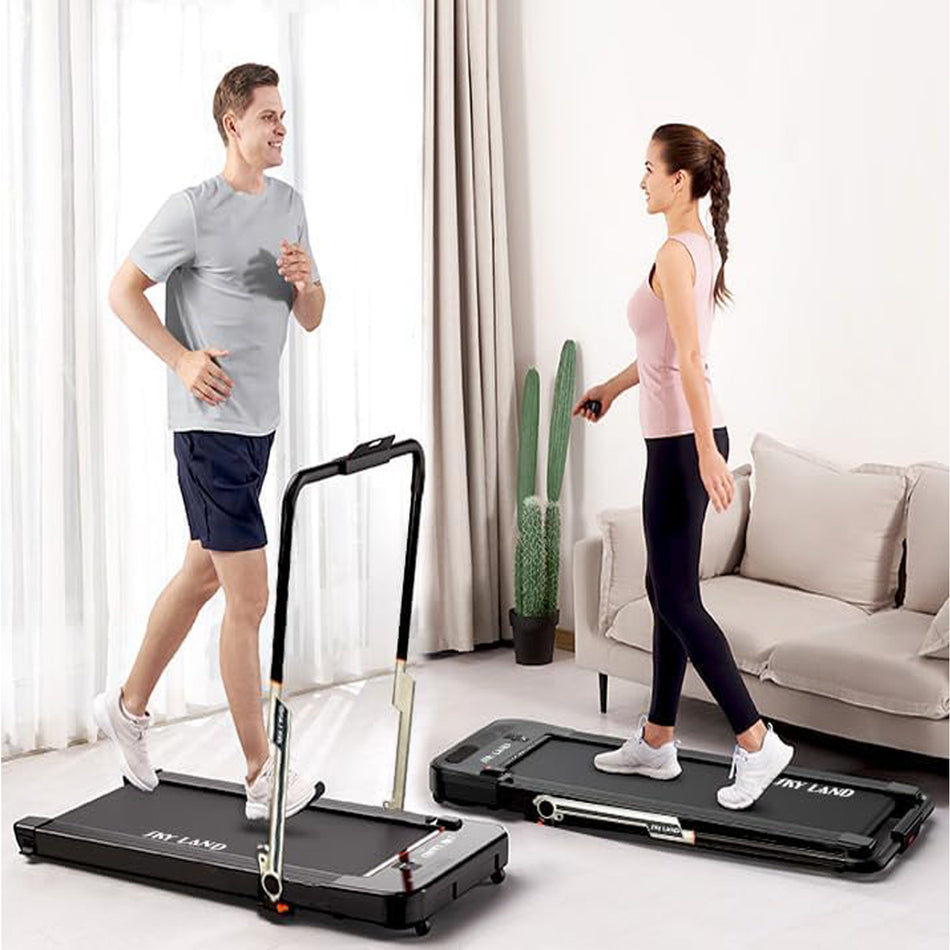 2-in-1 Under Desk Treadmill: Foldable 2.5 HP Walking Pad and Running Machine for Home and office, with Remote Control EM-1293 Super Slim Mini Quiet Home Treadmill in Saudi Arabia