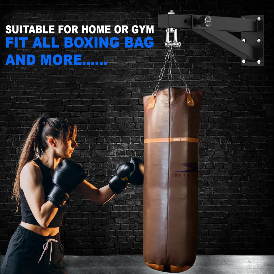 Heavy Duty Punching Bag Wall Mount Bracket EM-1881 Perfect Wall Mount Adjustable Boxing Bag Hanger for Home Gym Fitness Training