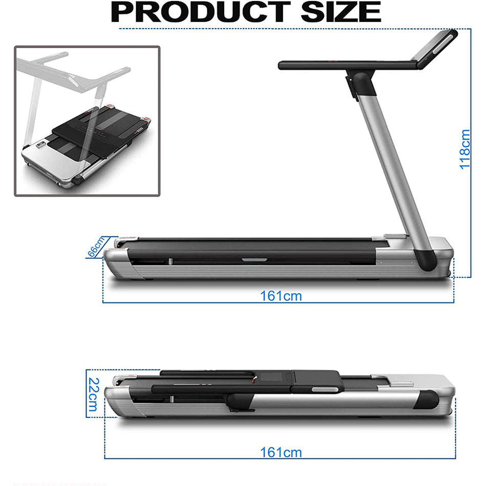 Sky Land Home Use Foldable Treadmill EM-1291 with LCD Display, Bluetooth Speaker and Fitness Tracker APP Integration