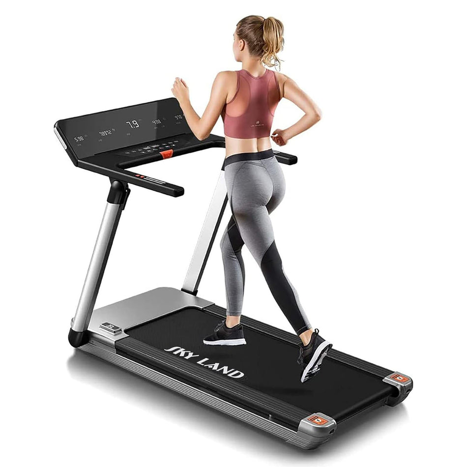 SKY LAND Fitness Treadmill | Foldable Treadmill For Home EM-1291 4HP Under Desk Electric Treadmill, Portable Compact Treadmill with LED Display for Home and Office