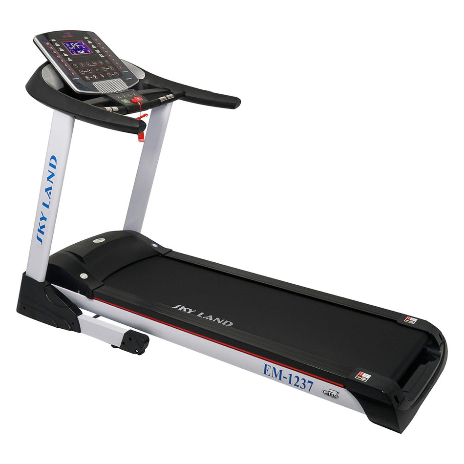 Sky Land Fitness Treadmill W/Powerful 7 Hp Peak Ac Motor Continuous Duty,Mp3, Automatic Incline 20%, Max User Weight 150 Kgs -Treadmill With FS APP For Home N Semi Commercial use