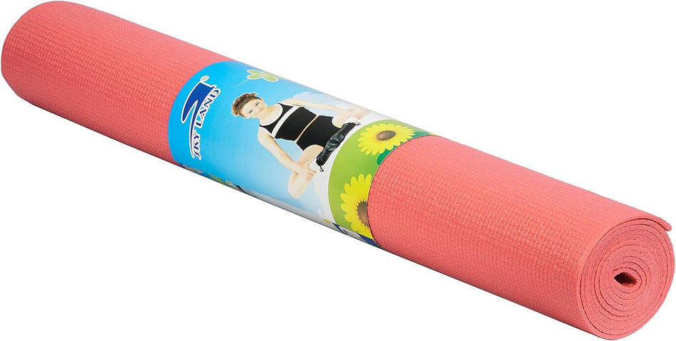 Fitness Yoga Mat, 6mm Thick, High Density Anti-Tear Exercise Yoga Mat EM-9306-R