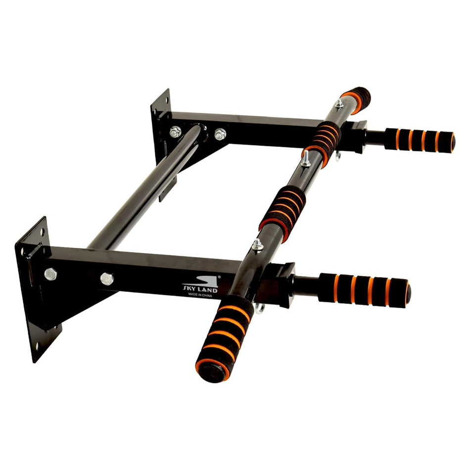 SKY LAND Wall-Mounted Pull-Up Bar with Eyelets Screwed for Punching Bag Holder-EM-1120, Black