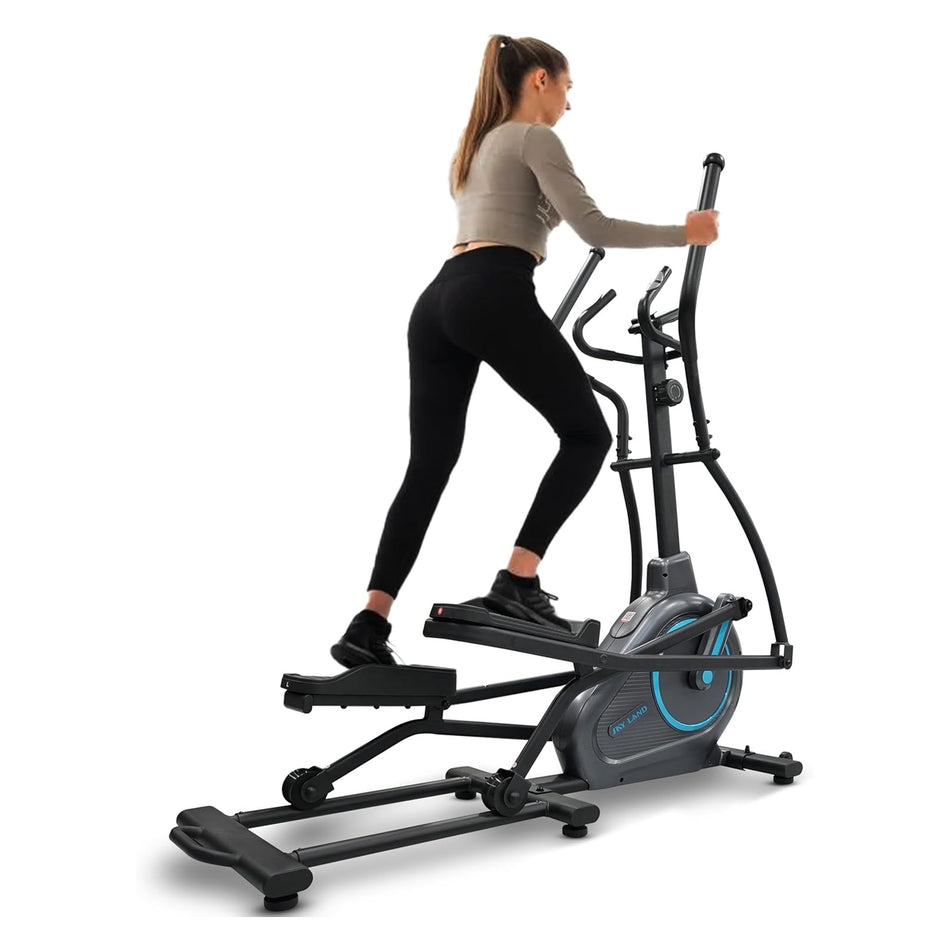 SKY LAND Elliptical Cross Trainer | 10-Level Magnetic Resistance | 6kg 2-Way Flywheel | FS App Support | 17'' Stride Length | Max User Weight 110kg | Digital Console, Elliptical Bike EM-1569