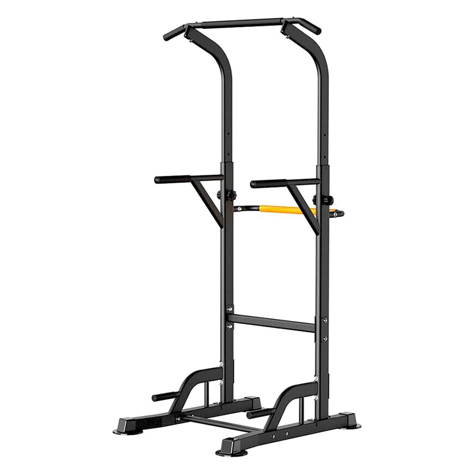 Workout Stand Power Tower: Multi-Function Station for Dips, Pull-Ups, Push-Ups - Up to 100kg User Weight Capacity, Height Adjustable - Perfect for Home Gym, Strength Training