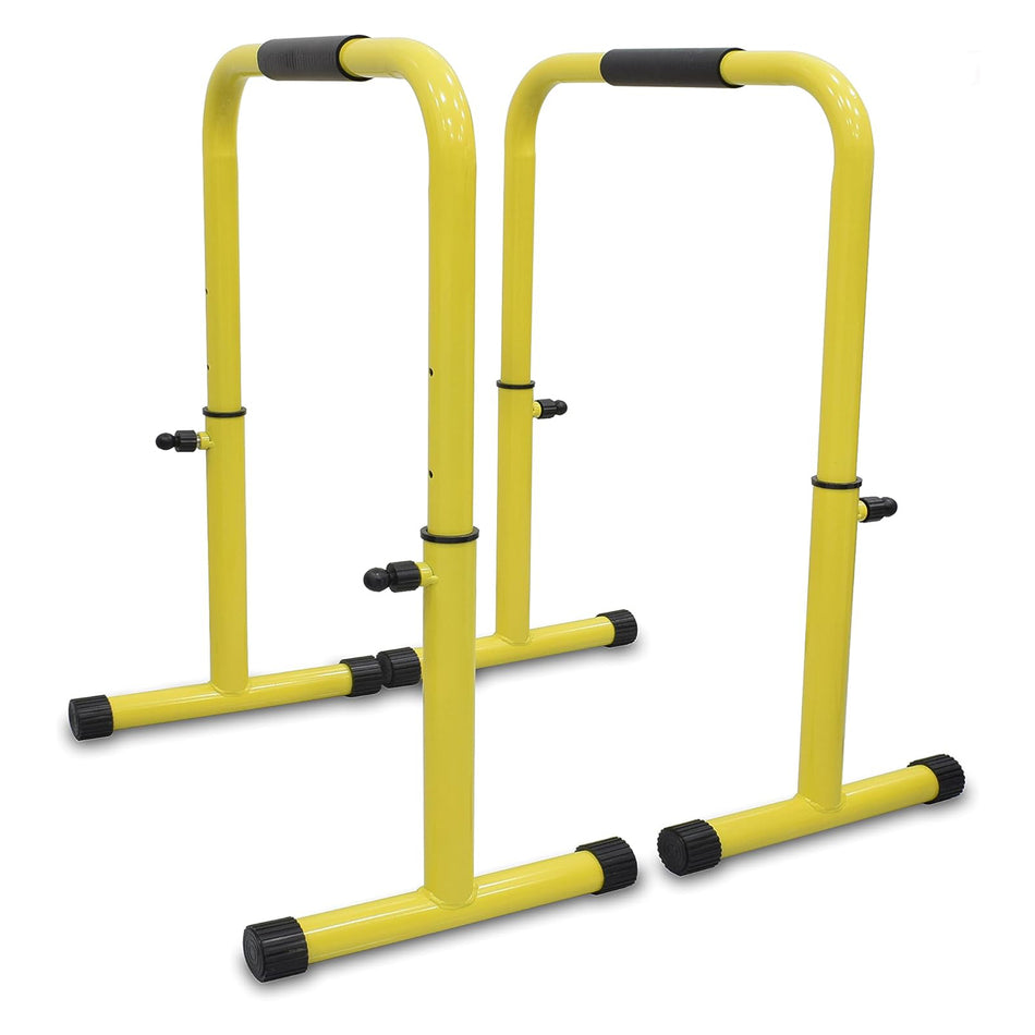 SKY LAND Heavy Duty Adjustable Height & Portable Multi-Function Dip Stand Fitness Bar With Safety Connector for Home Training Bar Exercise-EM-1860, maximum user weight 200kgs