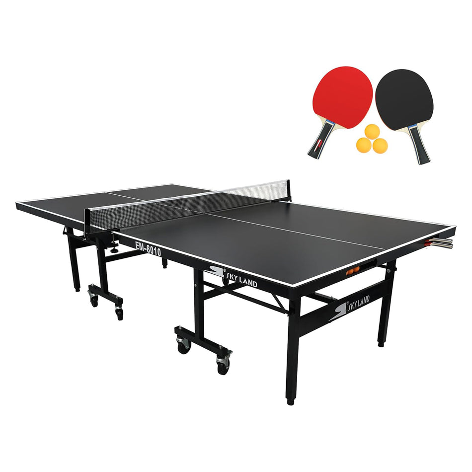 SKY LAND Professional Table Tennis Table | Foldable Premium Ping Pong Table for Indoor & Outdoor Use