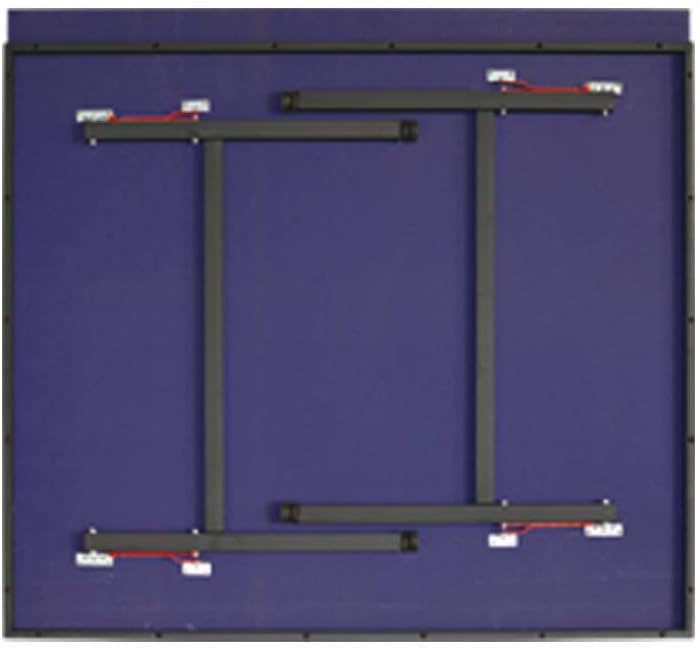 SKY LAND Professional Indoor Tennis Table, Foldable 9x5 Official Size Ping Pong Table Play Surface, Quick Setup Sports Equipment for Home, Club & Office Use ? Blue EM-8004 - Image 4