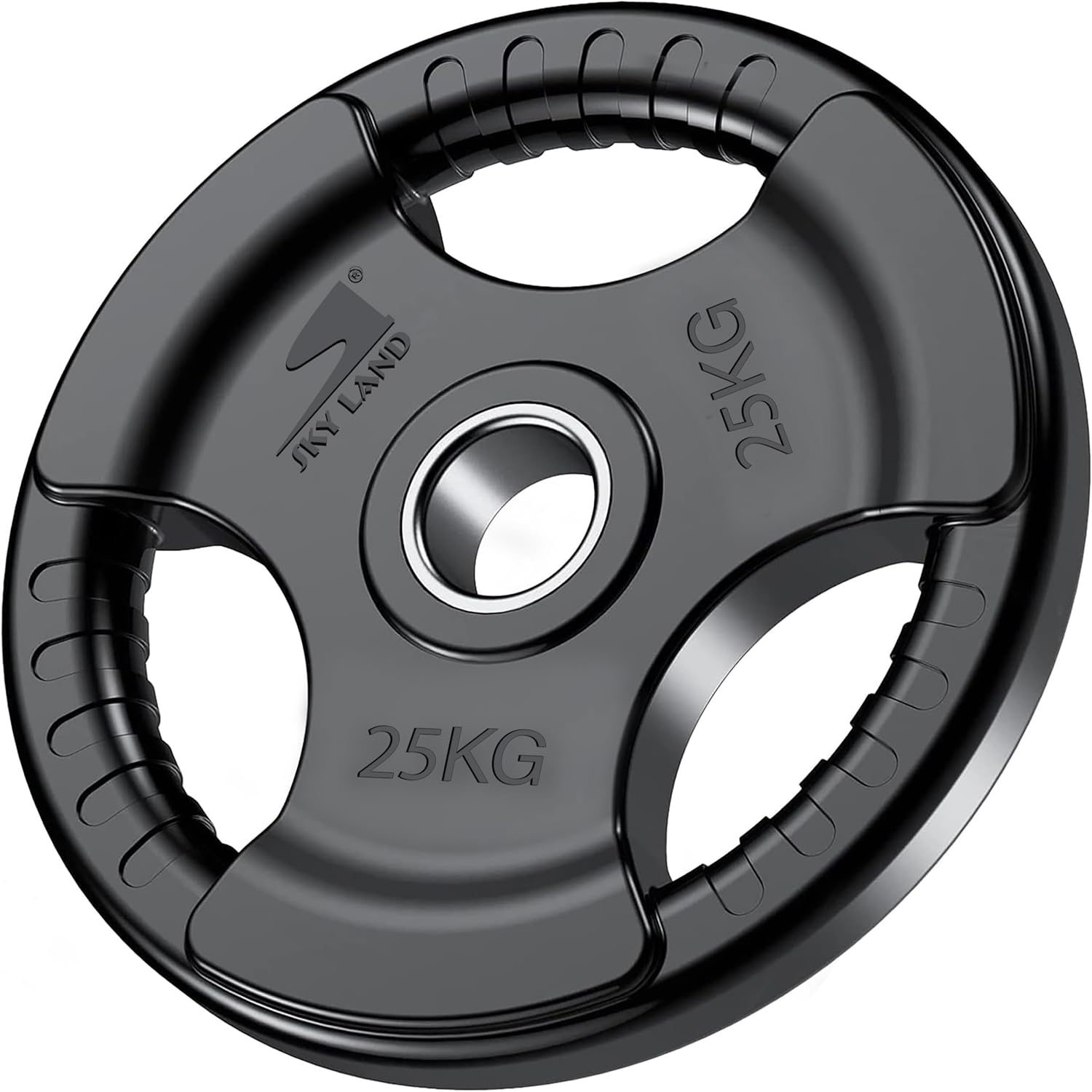 SKY LAND Olympic Weight Plate - 25kg Rubber Coated Cast Iron (EM-9264-25)