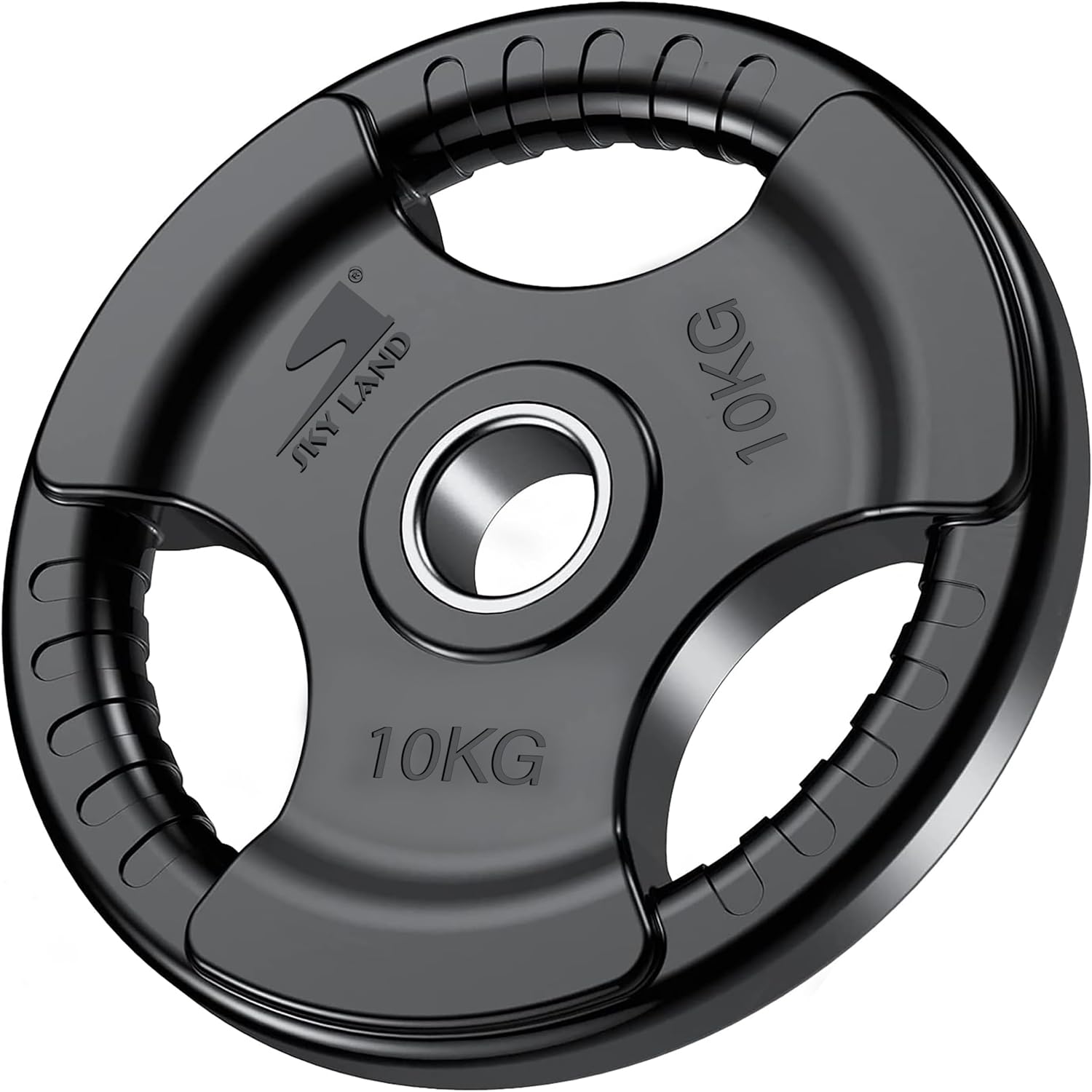 SKY LAND Olympic Weight Plate - 10kg Rubber Coated Cast Iron (EM-9264-10)