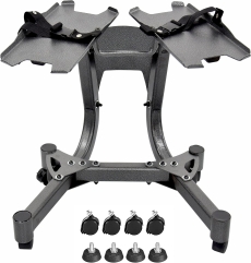 Skyland Em-9262 Unisex Adult Dumbbells Stand With Wheels - Grey, 65 L X 49 W X 63 H cm