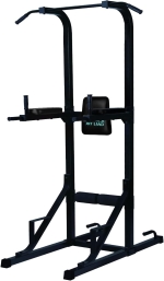 SKY LAND Pull Up Station EM-1852, Multi-Function Dip Stand & Home Workout Tower for Full-Body Training – Heavy-Duty Pull Up Stand with Push-Up & Knee Raise Support – Unisex Adult, Black