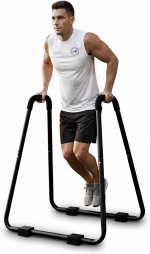 SKY LAND Dip Stand EM-1887, Heavy-Duty Parallel Bars for Home Gym, 250KG Capacity, Steel Frame, Non-Slip Handles, Stable U-Base Design, Bodyweight Training for Dips, Push-Ups & Calisthenics, 88×74×96