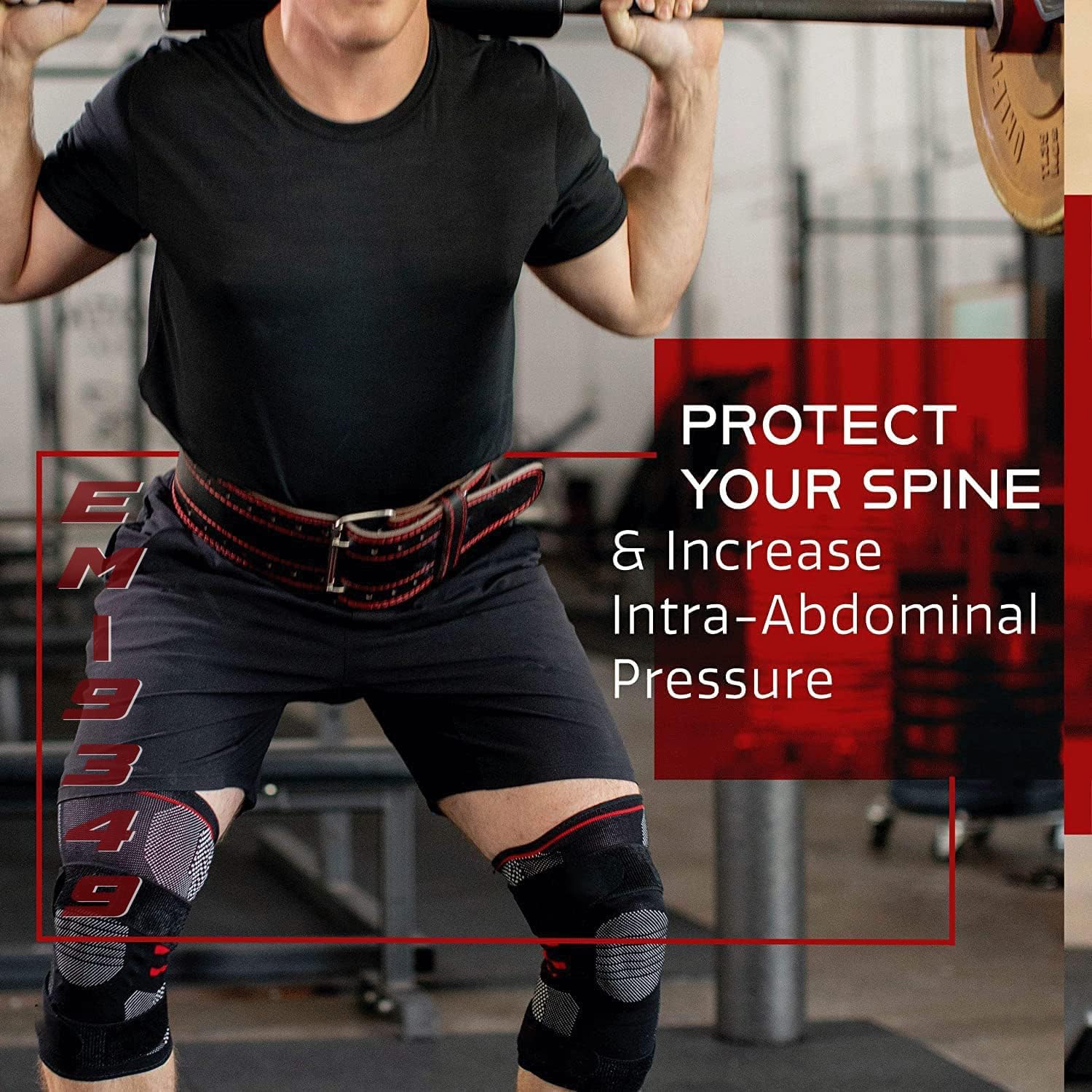 SKY LAND Weight Lifting Belt for Men & Women - 6mm Thick Leather Powerlifting Belt with Double Prong Steel Buckle & 10cm Wide Back Support - Heavy Duty Gym Belt for Squats, Deadlifts & Strength Training - Black (EM-9349-L) - Image 5