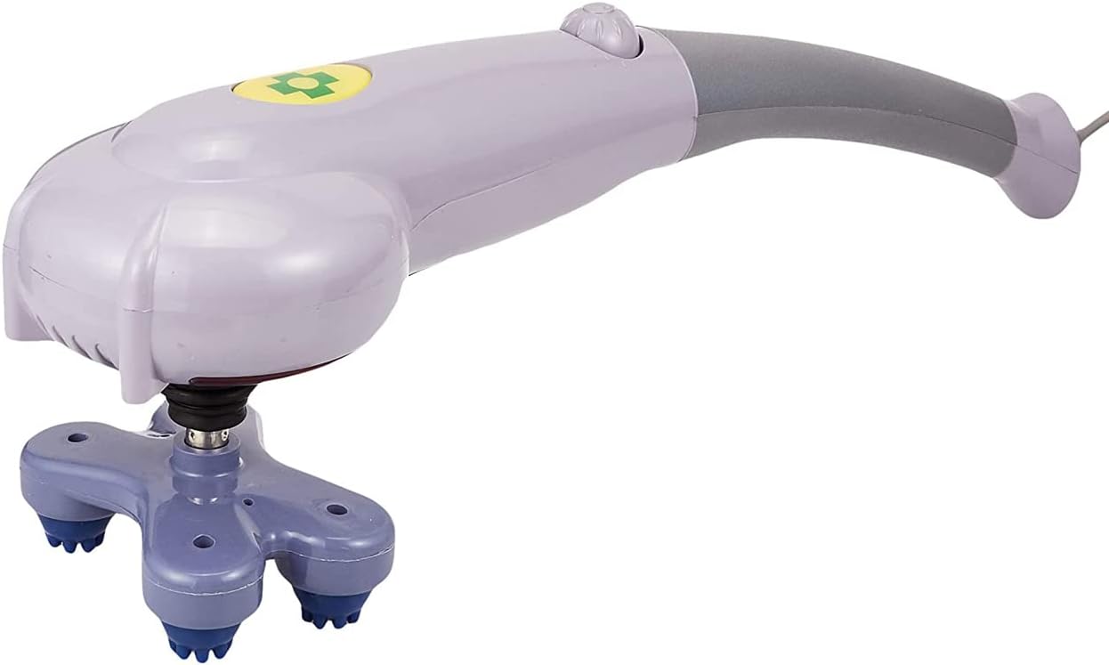 Massager With Multi Head, Gray- EM-4161 - Image 3