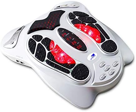 Foot Massager, Shiatsu Infrared Magnetic Wave Stimulator with 25 Modes, 99 Intensity Levels, Digital Control & ABS Durable Design for Pain Relief, Circulation & Stress Relief EM-2010