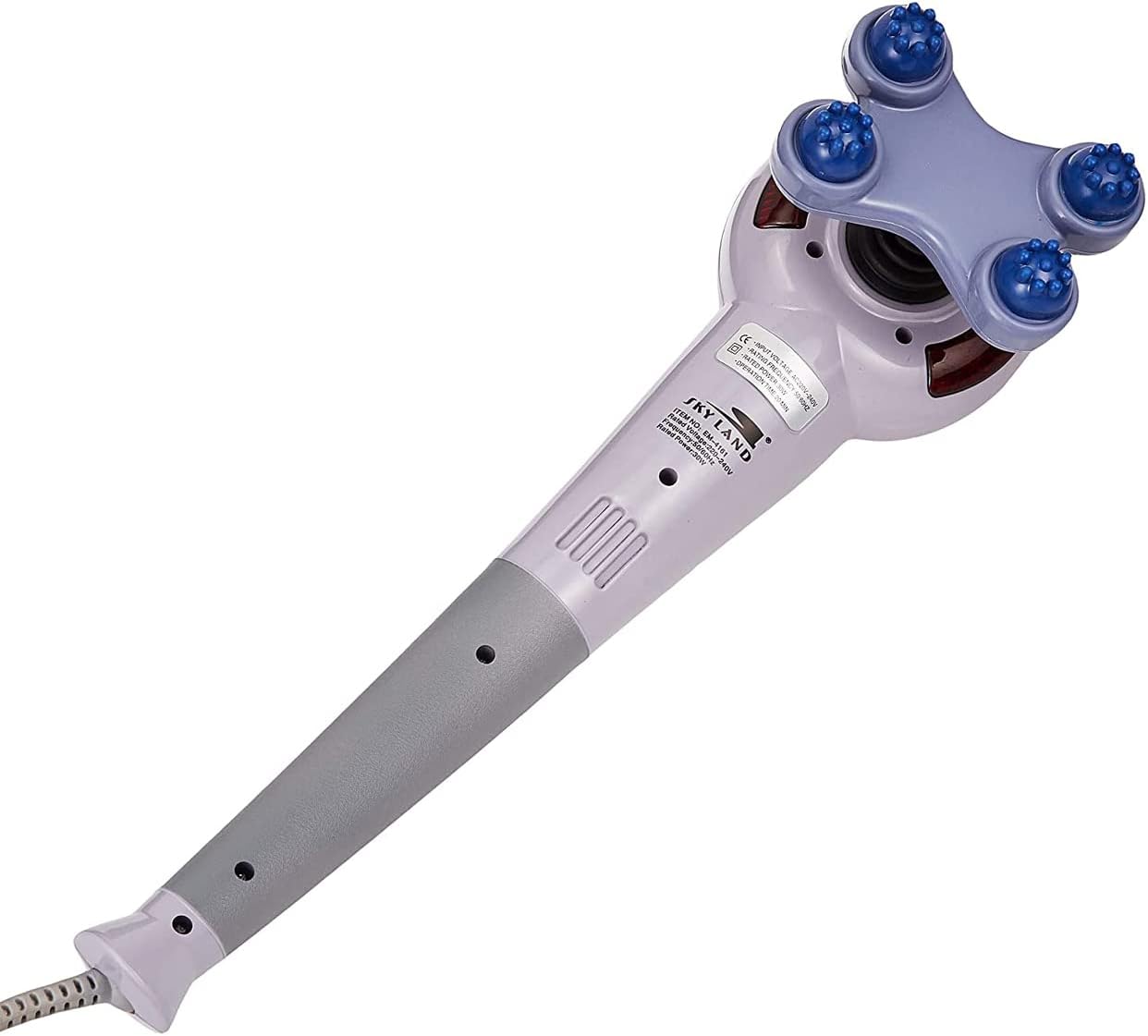 Massager With Multi Head, Gray- EM-4161 - Image 4