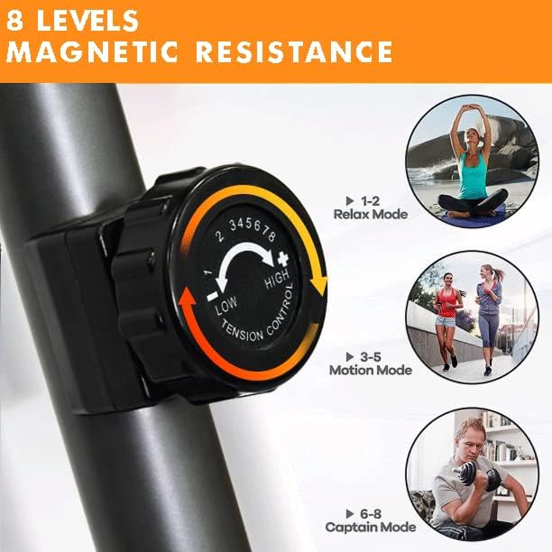 Magnetic Upright Exercise Bike for Home ?C Indoor Cycling Cardio Machine with Adjustable Resistance, Digital Monitor, Heavy Duty Frame, Fitness Bike for Weight Loss & Daily Workouts EM-1555 - Image 4