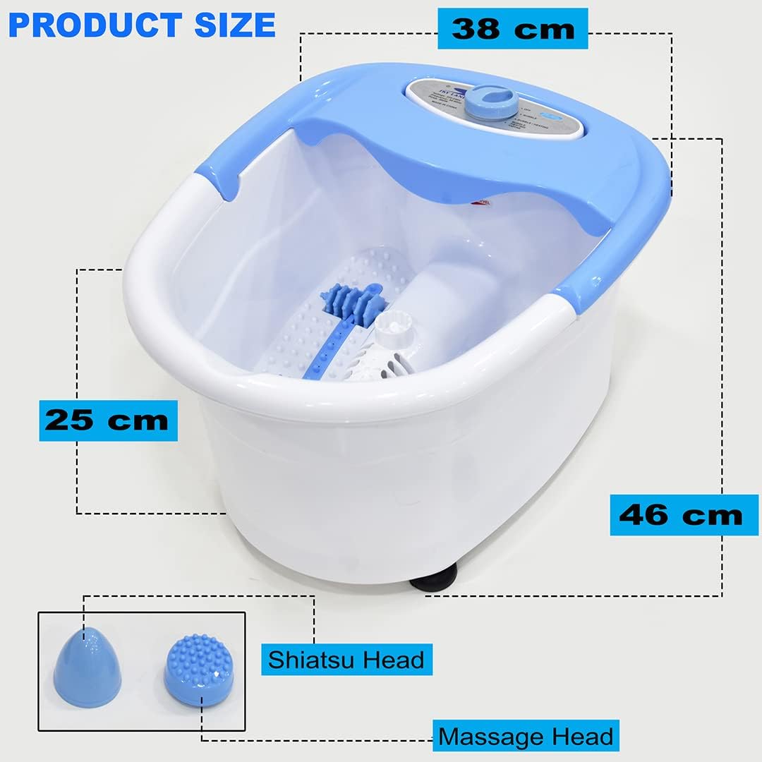Foot Spa & Massager, Electric Heated Foot Bath with Bubbles, Shiatsu Massage Rollers, Ozone & Infrared Therapy, Relaxation & Pain Relief for Tired Feet at Home EM-2175 - Image 5