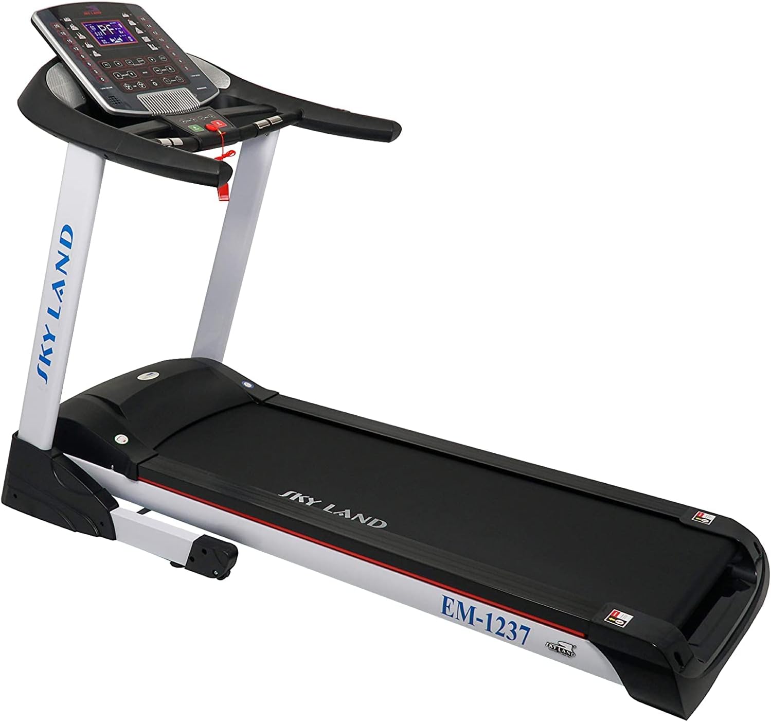 7 HP Peak AC Motor Treadmill | Semi-Commercial Foldable Running Machine with Auto 20% Incline, LCD Display & MP3 | Max Weight 150kg | Shock Absorption | Home & Gym Use | EM-1237