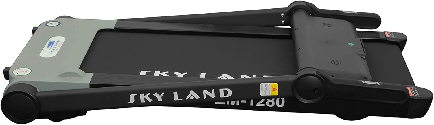 Foldable Home Treadmill | 4 HP Peak Motor, 12 km/h Speed, 12 Programs | Compact Running Machine for Home Gym with LCD Display & MP3 Speakers | Max User Weight 100KG EM-1280 - Image 2