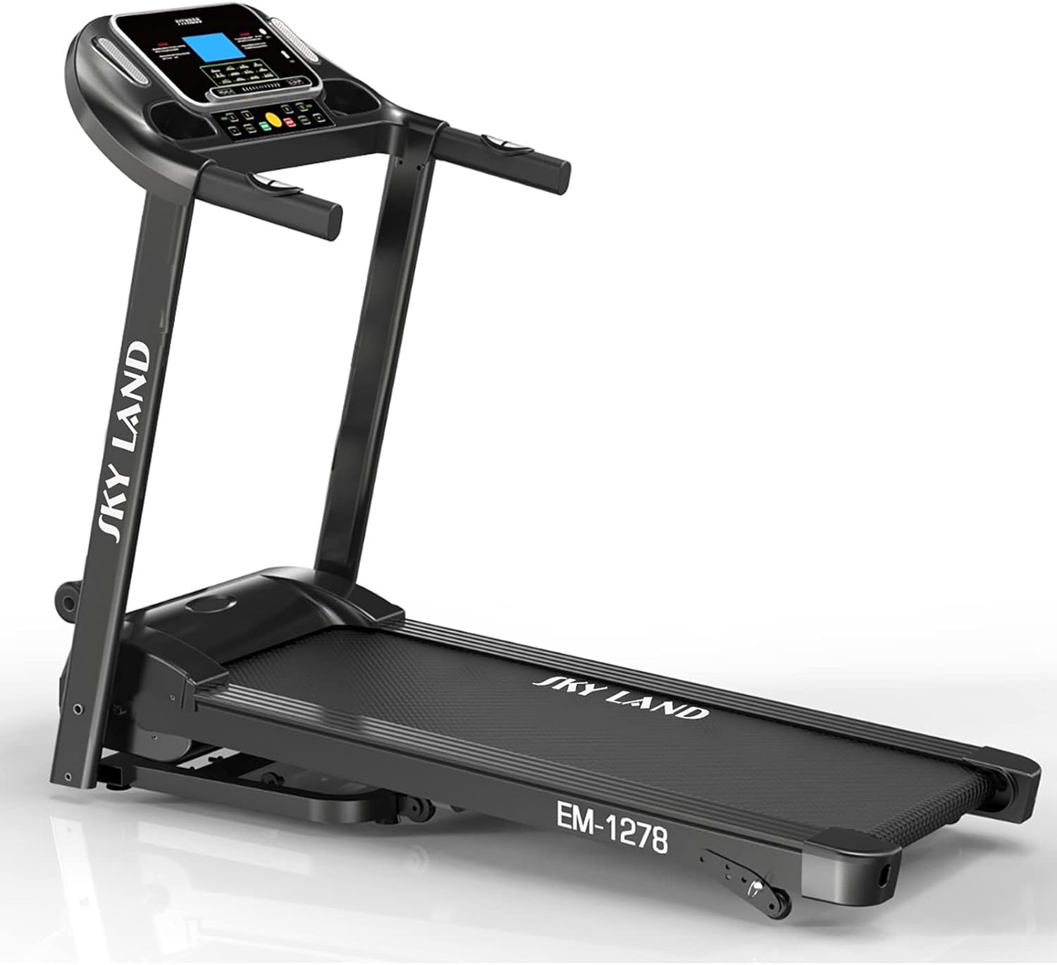 Treadmill with 4HP Peak Motor | Foldable Running Machine for Home Gym with 3-Level Manual Incline, LCD Display & Compact Design ?C EM-1278 - Image 6