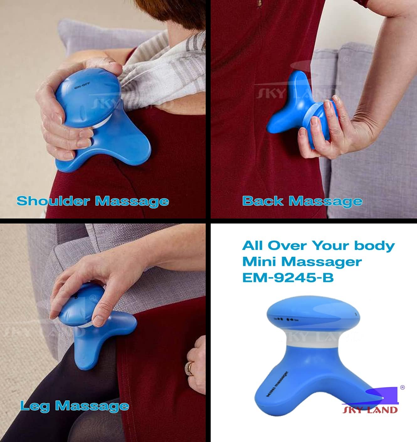 Waterproof Mini Massager EM-9245-B - Image 5