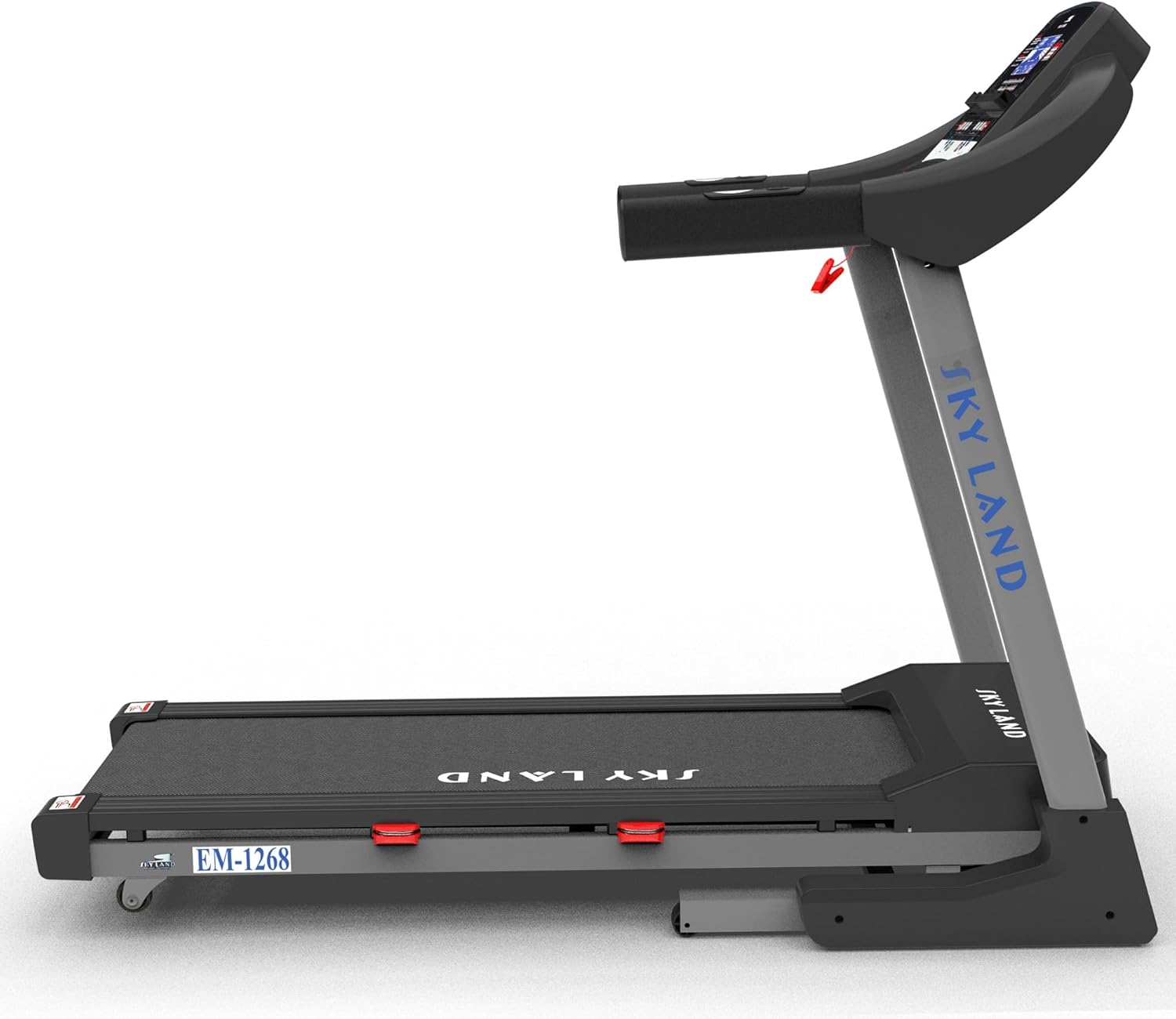 Foldable Treadmill | 3.0 HP DC Motor (6.0 HP Peak), 125kg Capacity, 1?C18 KM/H, 18-Level Auto Incline, Bluetooth Speaker, LCD Display Running Machine for Home & Office Gym EM-1268 - Image 2