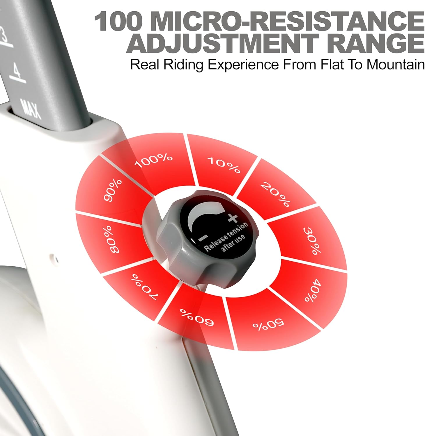 Magnetic Exercise Bike | Indoor Stationary Cycling Bike with 6KG Flywheel, 100-Level Resistance, Adjustable Seat & Handlebar, FS App & Digital Display, Home Cardio Fitness ?C EM-1566 - Image 7