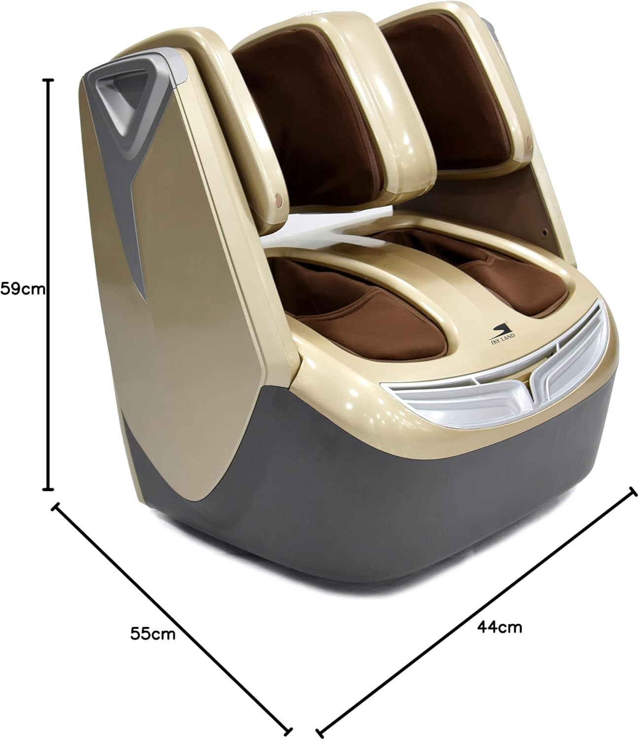 Unisex Adult Multi-fuction Leg Foot Massager EM-2192 - Light Brown, 59 x 44 x 55 cm - Image 10