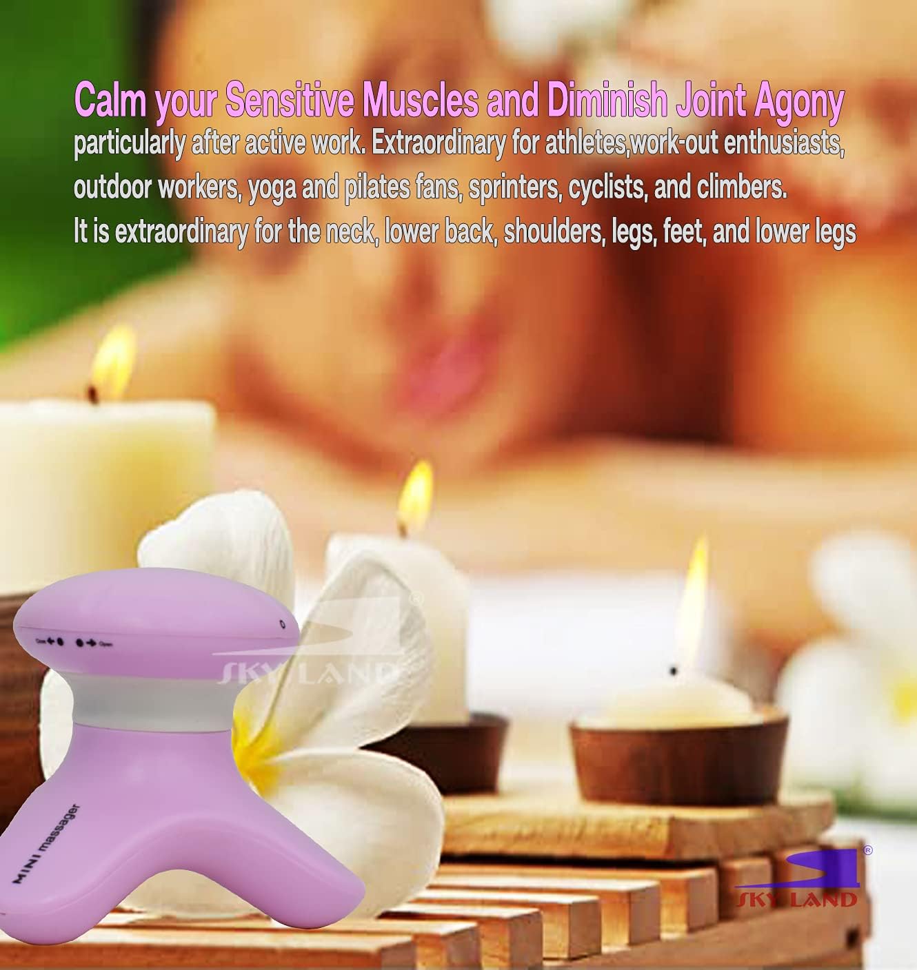 Waterproof Mini Massager EM-9245-P, Pink - Image 4