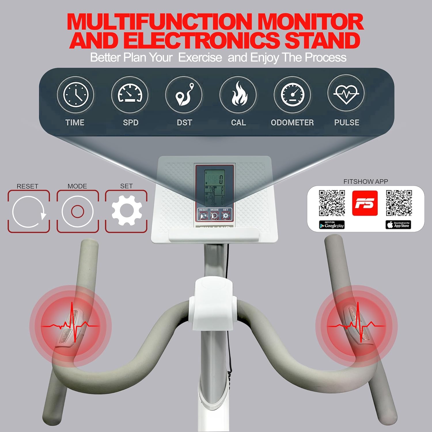 Magnetic Exercise Bike: Versatile Indoor Cycling Stationary Bike for All, Home Cardio Workout with Belt Drive System and Adjustable Comfort-EM-1568-W - Image 5