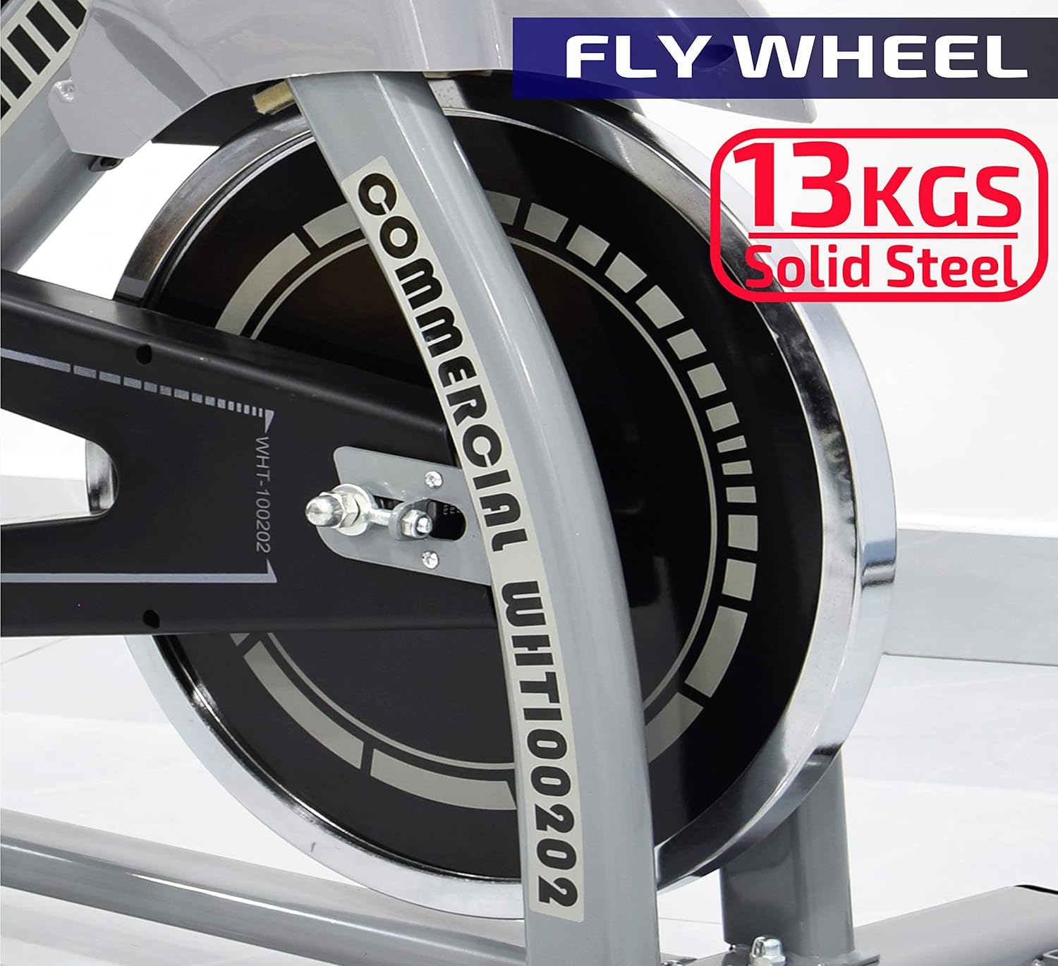 Exercise Bike for Home Cardio | Heavy-Duty Spin Bike with 28 LBS Flywheel, Adjustable Seat & Handlebar, LCD Monitor, Belt Drive Quiet Cycling Workout ?C EM-1560-W - Image 6